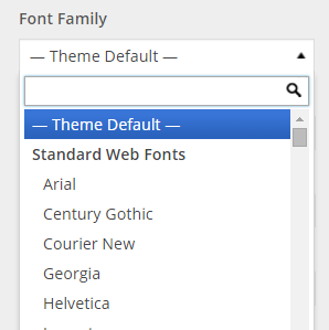 font-family list