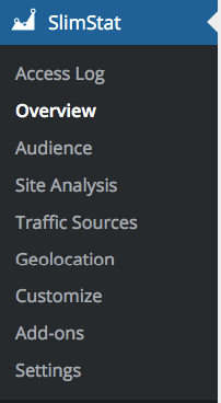 Slimstat-menu