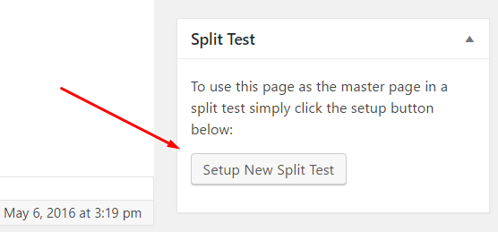 setup A/B test in WordPress