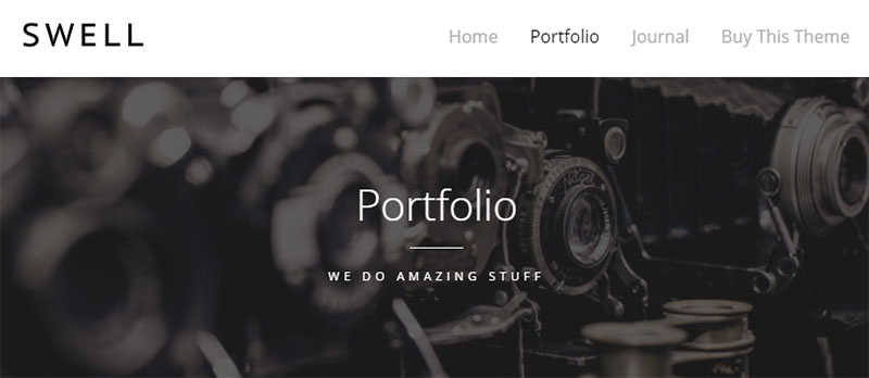 swell portfolio theme