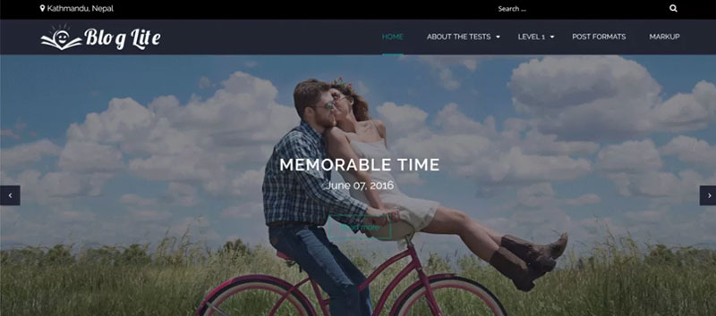 blog lite theme